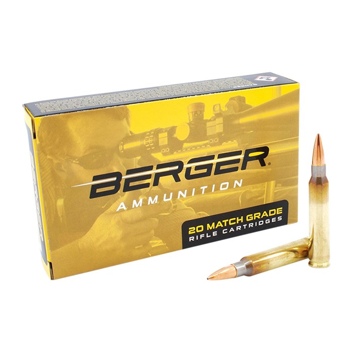 BERGER BULLETS - MATCH GRADE TARGET 223 REMINGTON TARGET JHP RIFLE AMMO