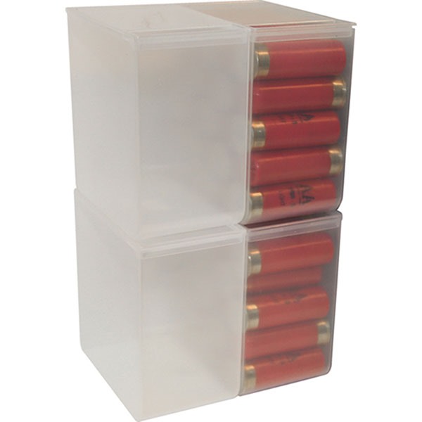 MTM - 25 Round Shotshell Box, sold as set of 4 Clear