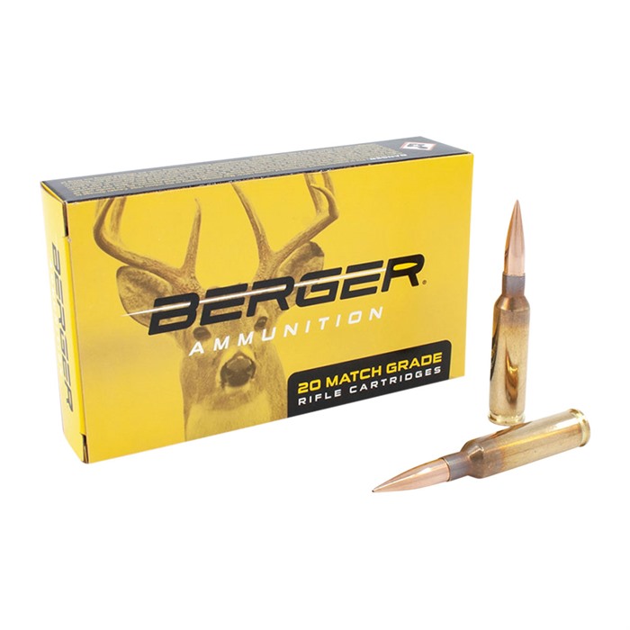 BERGER BULLETS - MATCH GRADE HUNTING 6.5 CREEDMOOR CLASSIC HUNTER JHP RIFLE AMMO
