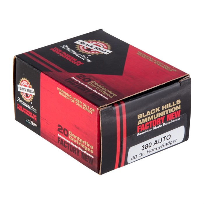 BLACK HILLS AMMUNITION - HONEYBADGER™ 380 ACP AMMO