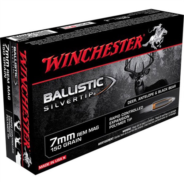 WINCHESTER - BALLISTIC SILVERTIP 7MM REMINGTON MAGNUM RIFLE AMMO