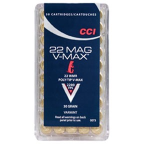 CCI - V-MAX 22 WMR AMMO