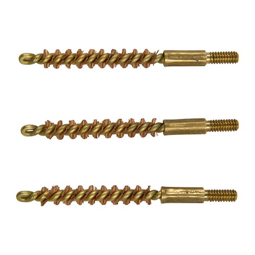 BROWNELLS - STANDARD LINE BRONZE BORE BRUSHES FOR HANDGUN