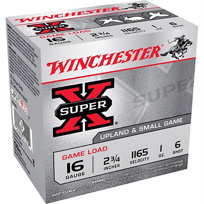 WINCHESTER - SUPER-X 16 GAUGE 2-3/4" #6/#8 SHOT SHOTGUN AMMO