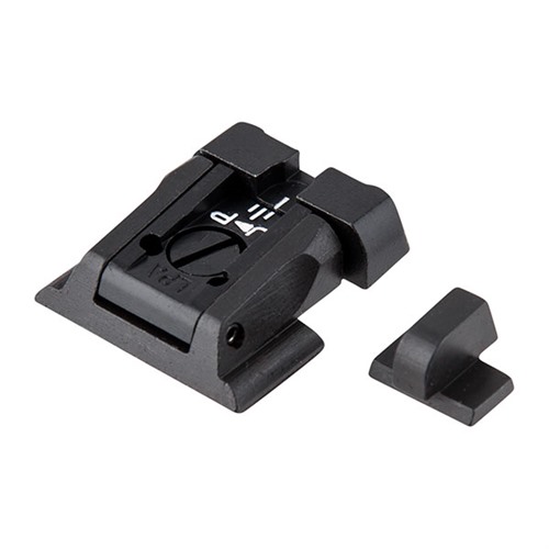 L.P.A. SIGHTS - S&W M&P WHITE DOT ADJUSTABLE SIGHT SET