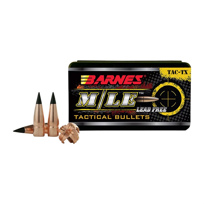 BARNES BULLETS - TAC-TX M/LE 30 CAL (0.308') BOAT TAIL RIFLE BULLETS