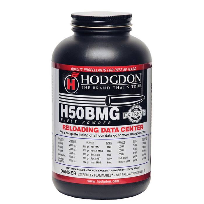 HODGDON POWDER CO., INC. - H50BMG SMOKELESS RIFLE POWDER