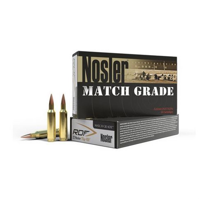 NOSLER, INC. - Nosler Ammo 22 Nosler 70gr RDF HPBT (20 ct.)