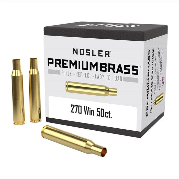 NOSLER, INC. - 270 WINCHESTER PREMIUM BRASS