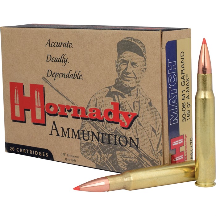 HORNADY - VINTAGE MATCH AMMO 30-06 SPRINGFIELD 168GR ELD MATCH