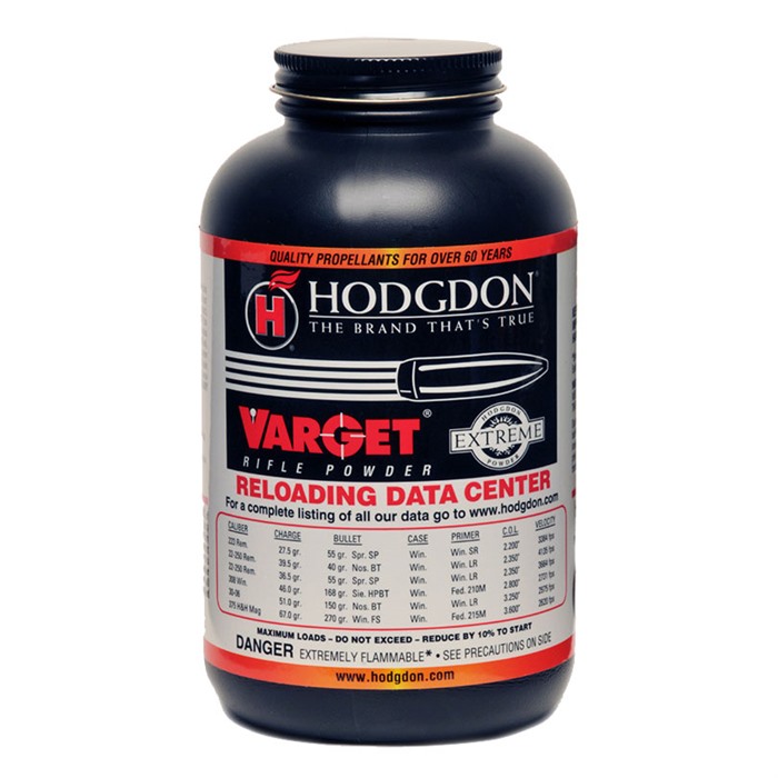 HODGDON POWDER CO., INC. - VARGET® SMOKELESS RIFLE POWDER