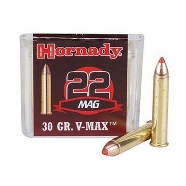 HORNADY - VARMINT EXPRESS® RIMFIRE22 MAGNUM (WMR) 30GR V-MAX® AMMO