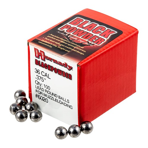 HORNADY - ROUND BALLS 36 CALIBER MUZZLELOADING BULLETS