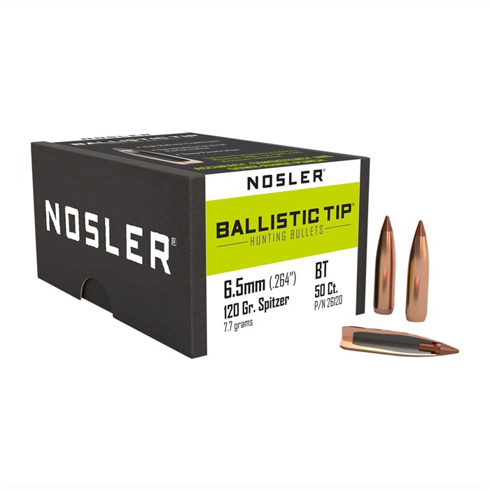 NOSLER, INC. - BALLISTIC TIP HUNTING 6.5MM (0.264") RIFLE BULLETS