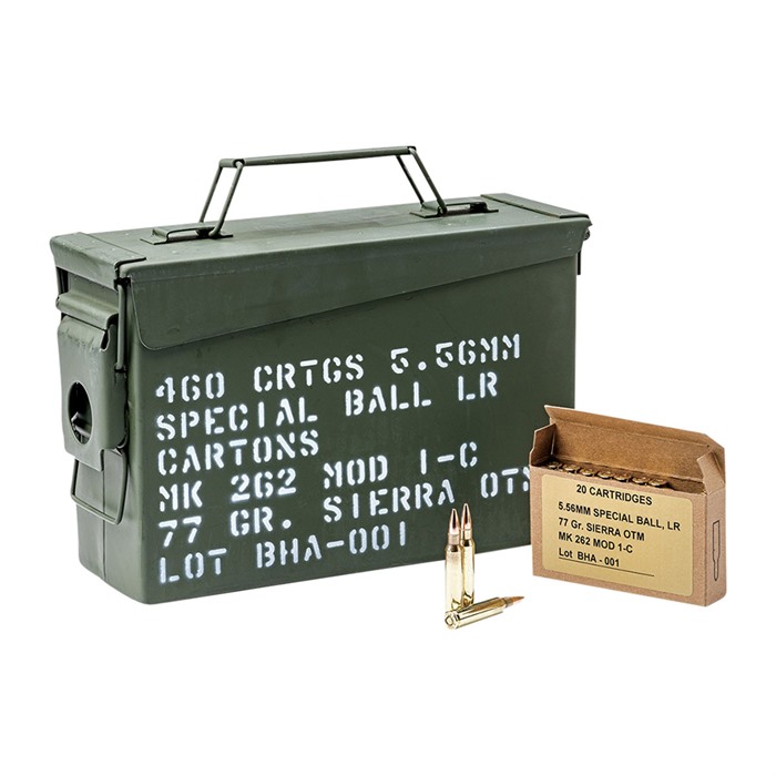 BLACK HILLS AMMUNITION - 5.56MM NATO MK 262 MOD 1-C AMMO CAN