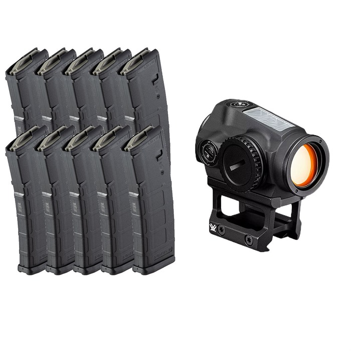 BROWNELLS BUNDLES - 10x GEN 2 PMAG WITH VORTEX SPARC SOLAR RED DOT
