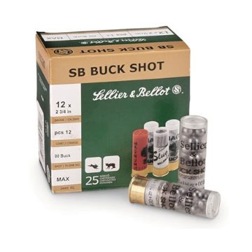 SELLIER & BELLOT - BUCK SHOT 12 GAUGE 2-3/4” #00 SHOT SHOTGUN AMMO