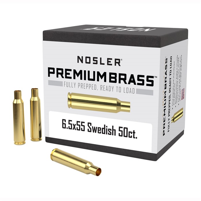 NOSLER, INC. - 6.5X55MM SWEDISH MAUSER PREMIUM BRASS