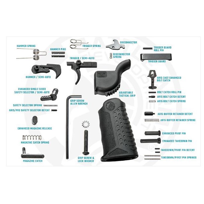 BATTLE ARMS DEVELOPMENT INC. - AR-15 INVESTMENT CAST COMPLETE ENHANCED LOWER PARTS KIT