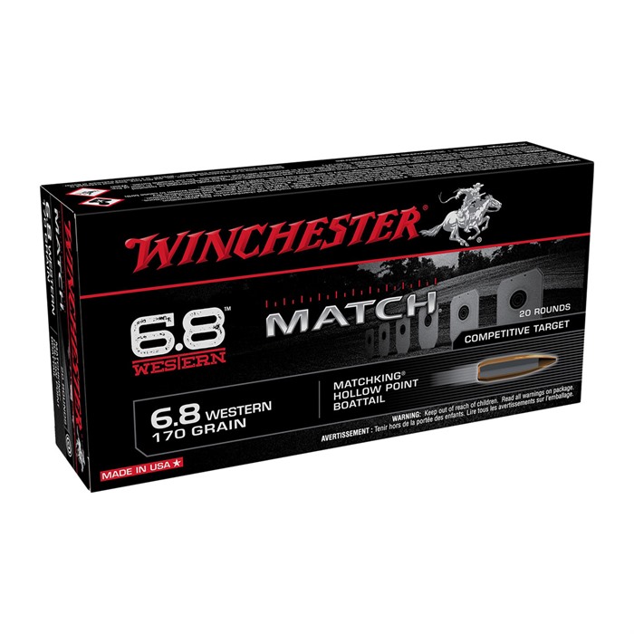 WINCHESTER - MATCH 6.8 WESTERN RIFLE AMMO