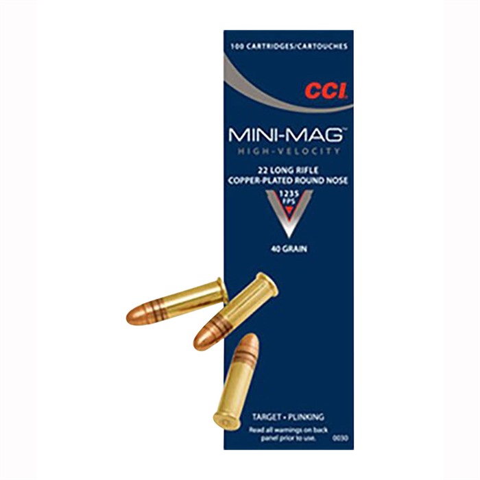 CCI - MINI-MAG AMMO 22 LONG RIFLE 40GR CPRN