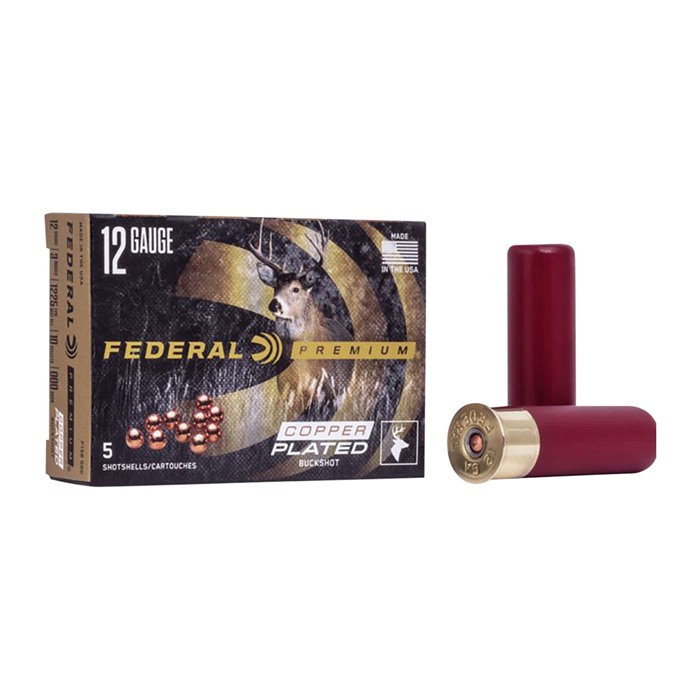 FEDERAL - PREMIUM 12 GAUGE 3" #000 BUCKSHOT SHOTGUN AMMO