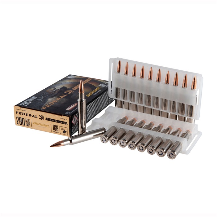 FEDERAL - PREMIUM HYBRID HUNTER 280 ACKLEY IMPROVED AMMO