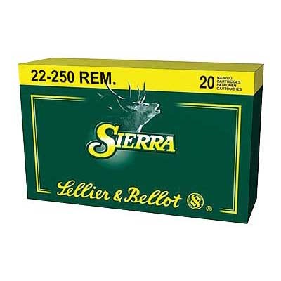 SELLIER & BELLOT - 22-250 REMINGTON 55GR SBT AMMO