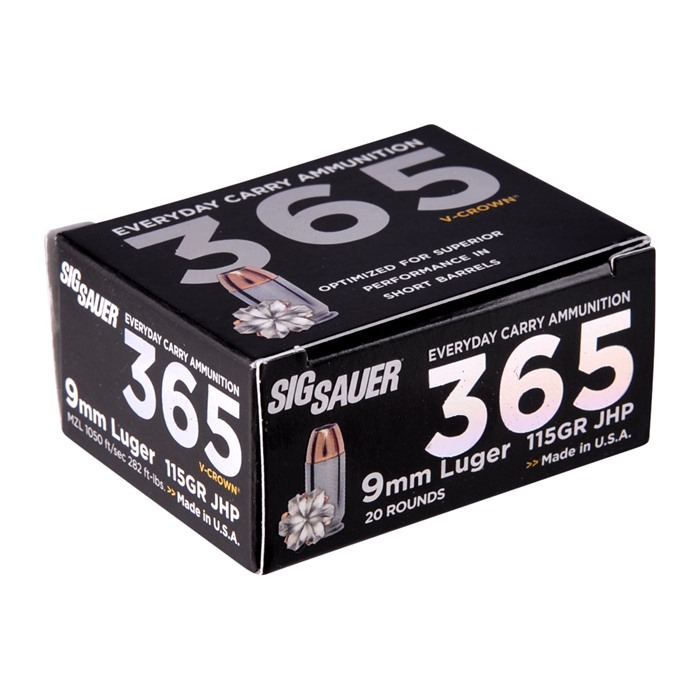 SIG SAUER, INC. - ELITE V-CROWN 365 9MM LUGER AMMO