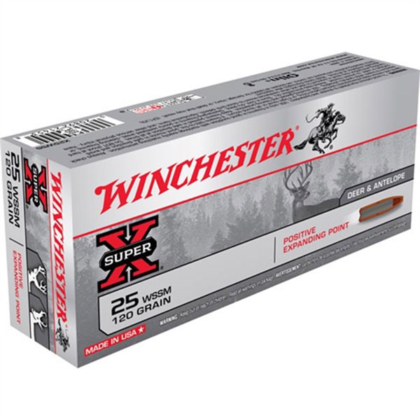 WINCHESTER - SUPER-X 25 WINCHESTER SUPER SHORT MAGNUM (WSSM) RIFLE AMMO