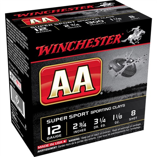 WINCHESTER - AA 12 GAUGE 2-3/4" #8 SHOT SHOTGUN AMMO
