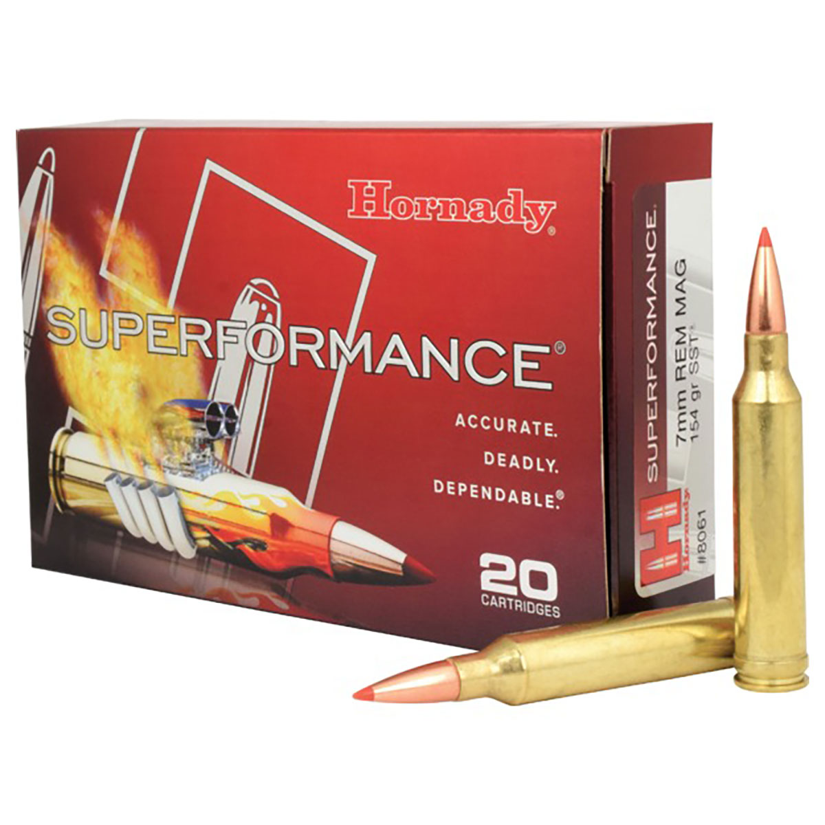 HORNADY - Hornady Ammo, 7mm Rem Mag 154 Gr Sst, Rds/Bx