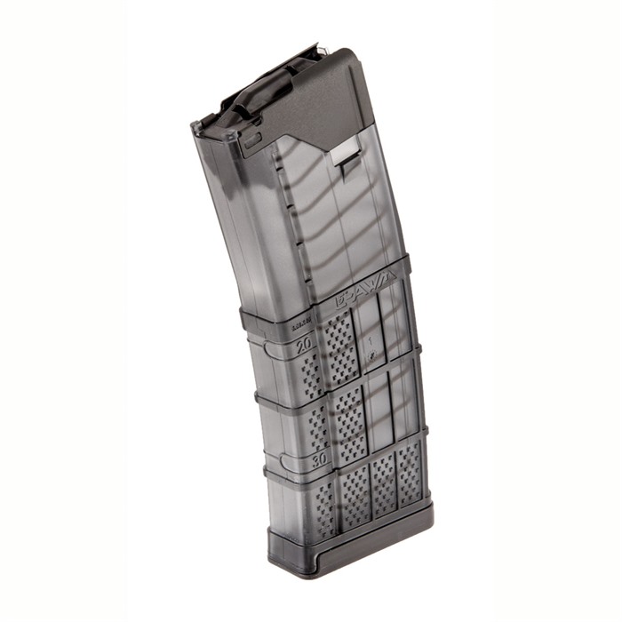 LANCER SYSTEMS - AR-15 L5AWM TRANSLUCENT SMOKE MAGAZINE 30-RD