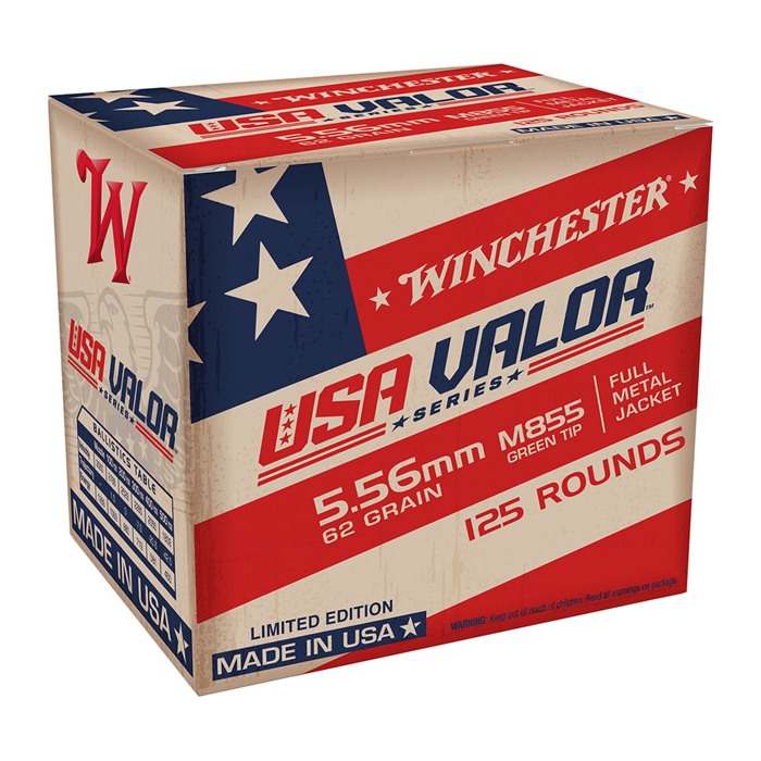 WINCHESTER - USA VALOR 5.56MM NATO RIFLE AMMO