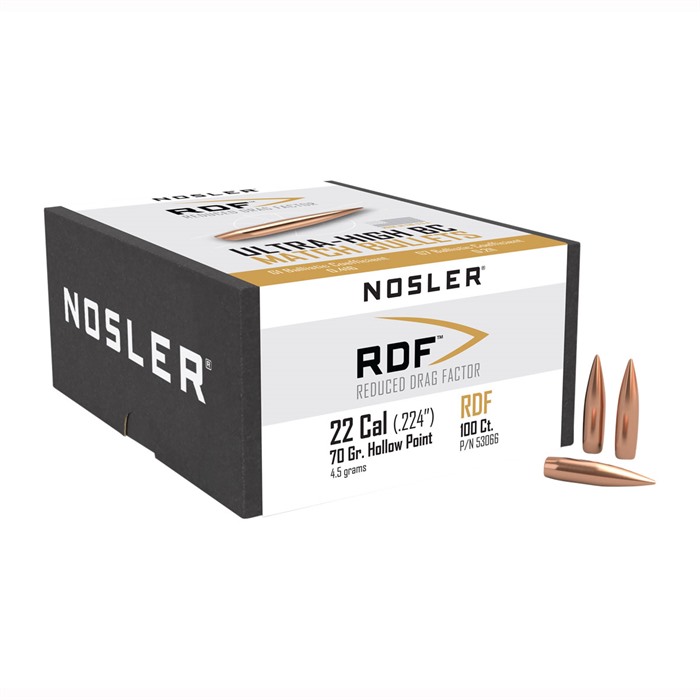 NOSLER, INC. - RDF 22 CALIBER (0.224") HPBT RIFLE BULLETS