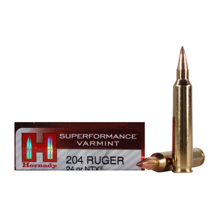 HORNADY - SUPERFORMANCE VARMINT 204 RUGER NTX AMMO