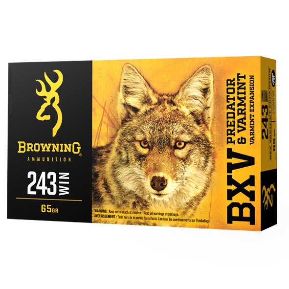 BROWNING AMMUNITION - BXV POLYMER TIPPED 243 WINCHESTER AMMO