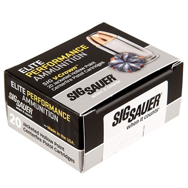 SIG SAUER, INC. - ELITE V-CROWN 10MM AUTO AMMO