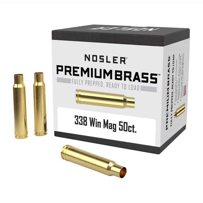 NOSLER, INC. - 338 WINCHESTER MAGNUM BRASS CASE