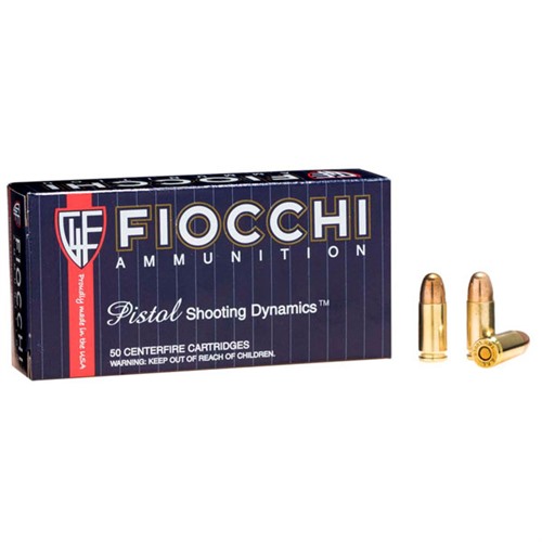 FIOCCHI AMMUNITION - Fiocchi Shooting Dynamics 9mm 158gr FMJ-Subsonic 50/bx