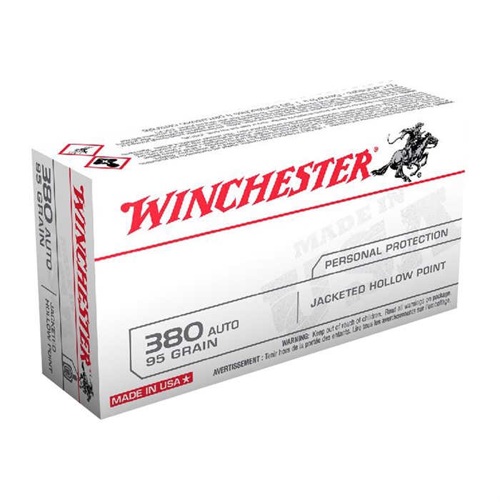 WINCHESTER - USA WHITE BOX 380 ACP HANDGUN AMMO