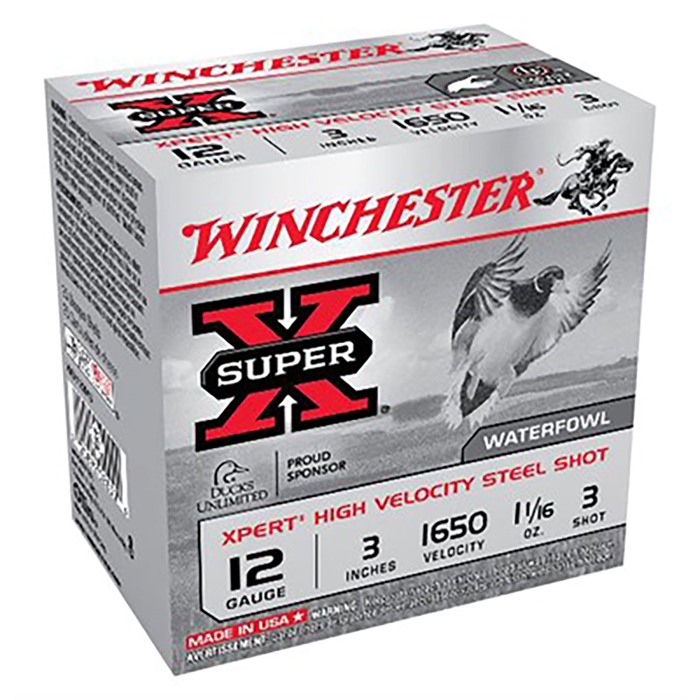 WINCHESTER - XPERT WATERFOWL 12 GAUGE 3" #3 SHOT SHOTGUN AMMO