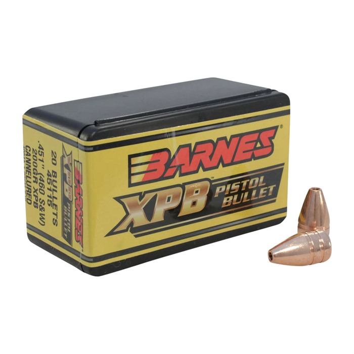 BARNES BULLETS - BARNES XPB 460 S&W (0.451') PISTOL BULLETS