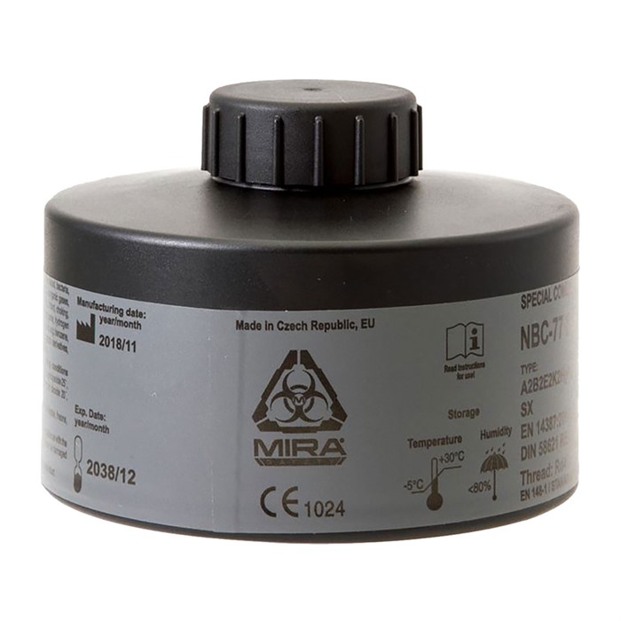 MIRA SAFETY - CBRN GAS MASK FILTER NBC-77 SOF