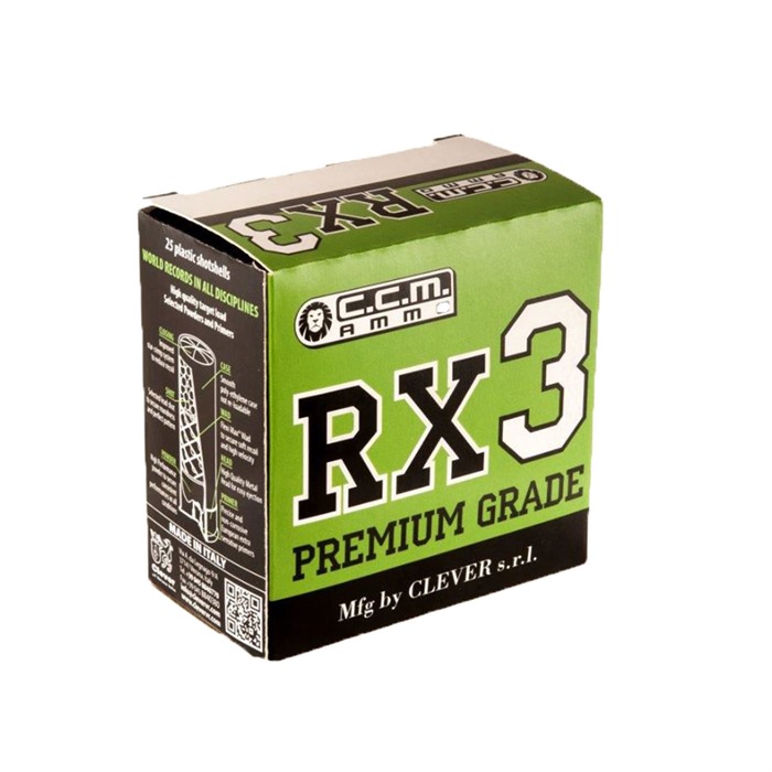 CLEVER - RX 3 PREMIUM GRADE 12 GAUGE 2-3/4" #8 SHOT SHOTGUN AMMO