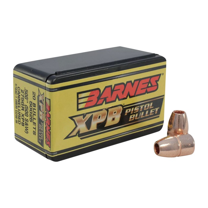 BARNES BULLETS - BARNES XPB 500 S&W (0.500') PISTOL BULLETS