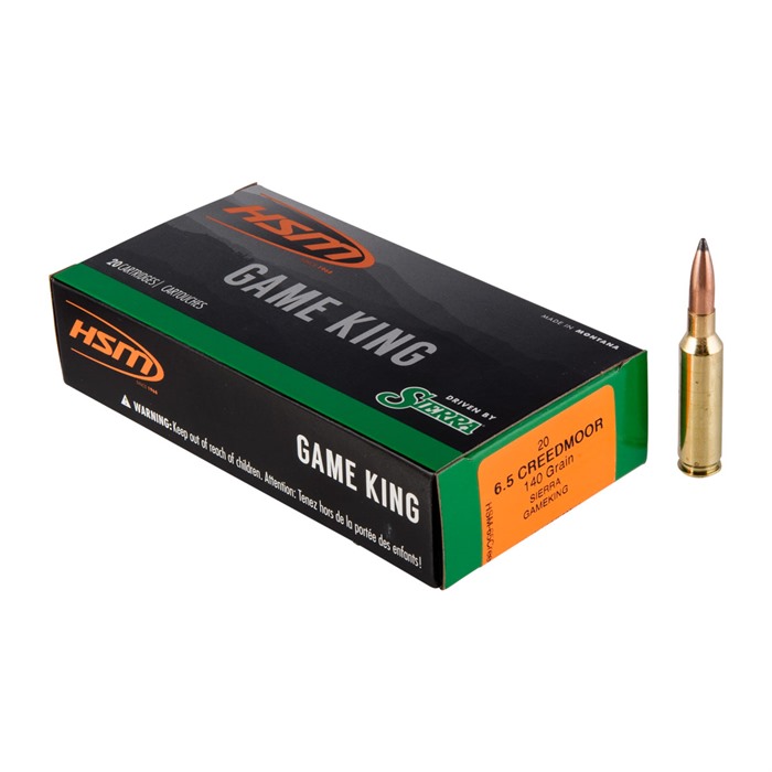 HSM AMMUNITION - GAME KING 6.5 CREEDMOOR AMMO