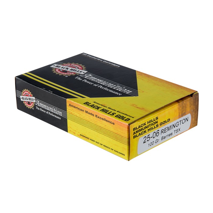 BLACK HILLS AMMUNITION - BLACK HILLS GOLD TSX BT 25-06 REMINGTON AMMO