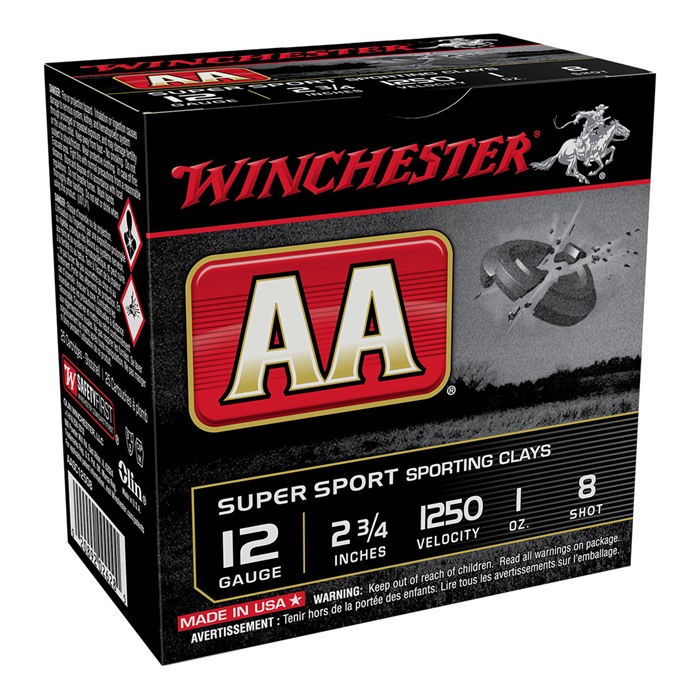 WINCHESTER - AA 12 GAUGE 2-3/4" 1oz #7.5 SHOT SHOTGUN AMMO