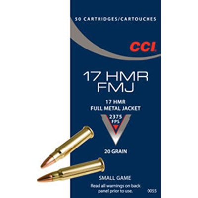 CCI - FULL METAL JACKET 17 HMR AMMO